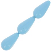 15x8mm Preciosa Pear-shaped Pearl - Aqua Blue x5