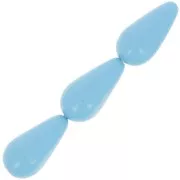 15x8mm Preciosa Pear-shaped Pearl - Aqua Blue x5