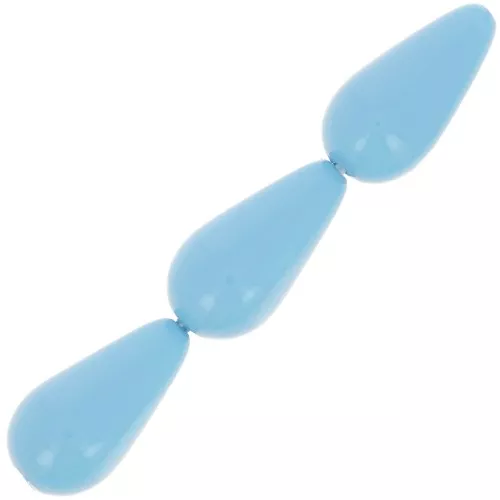 15x8mm Preciosa Pear-shaped Pearl - Aqua Blue x5