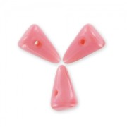 Spike beads 5x8mm Opaque Rose x12|raw }}