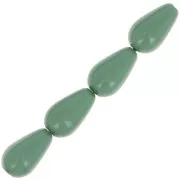 10x6mm Preciosa Pear-shaped Pearl - Sage x10