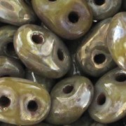 SuperDuo 2.5x5mm Opaque Grey Picasso x10g