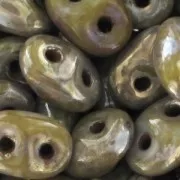 SuperDuo 2.5x5mm Opaque Grey Picasso x10g