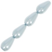10x6mm Preciosa Pear-shaped Pearl - Light Blue x10|raw }}