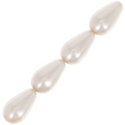 10x6mm Preciosa Pear-shaped Pearl - Creamrose x10|raw }}
