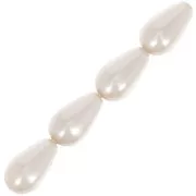 10x6mm Preciosa Pear-shaped Pearl - Creamrose x10