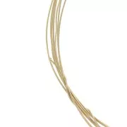 0.25mm Gold filled half-hard round wire x1m