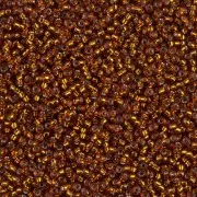 Miyuki Seed Beads 15/0 5L - Dark Topaz Silverlined x8g