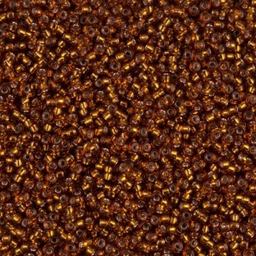 Miyuki Seed Beads 15/0 5L - Dark Topaz Silverlined x8g