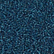 Miyuki Seed Beads 15/0 1425 - Dyed Blue Zircon Silver Lined x8g