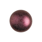 14mm Glass round cabochon by Puca® - Dark Violet Metallic Mat x1|raw }}