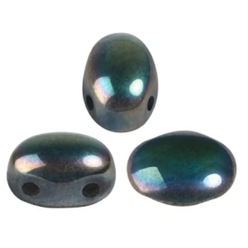 7x5mm Glass beads Samos® by Puca® - Full Celsian x10g