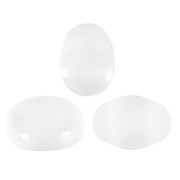 7x5mm Glass beads Samos® by Puca® - Crystal Mat x10g|raw }}