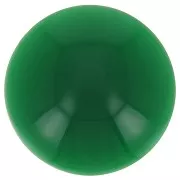 14mm Opaque resin cabochon - Emerald green x1