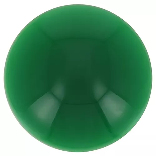 14 mm round cabochon in opaque resin - Emerald green x1