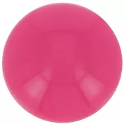 14 mm round cabochon in opaque resin - Rose fuchsia x1