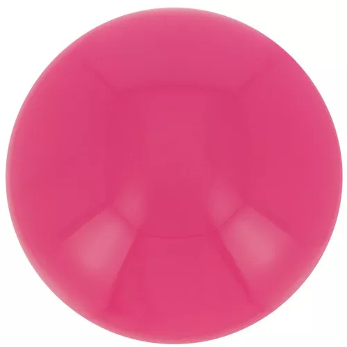 14 mm round cabochon in opaque resin - Rose fuchsia x1