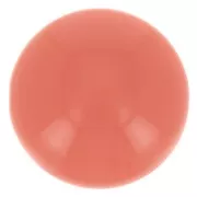 14 mm round cabochon in opaque resin - Pink coral x1