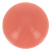 14mm Opaque resin cabochon - Coral Pink x1