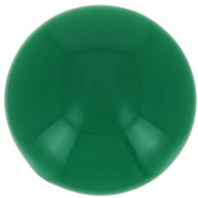 14 mm round cabochon in opaque resin - Fir green x1