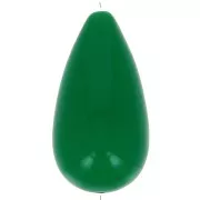 Perle poire en résine 26x14 mm - Vert sapin x1