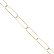 7.5mm Rectangle Chain - 304 Gold Stainless Steel x1m|raw }}