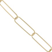7.5mm Rectangle Chain - 304 Gold Stainless Steel x1m