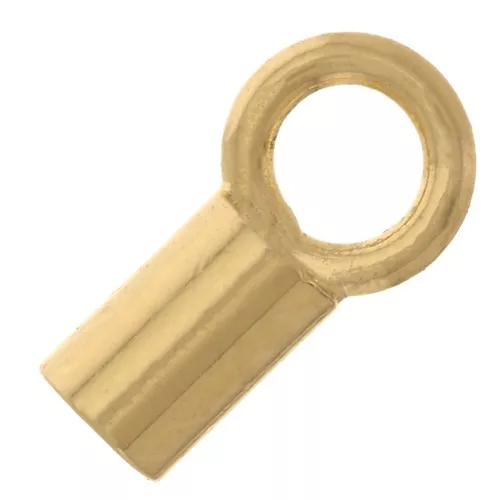 Cord ends for 1.5mm cord - Fine Gold Tone x10