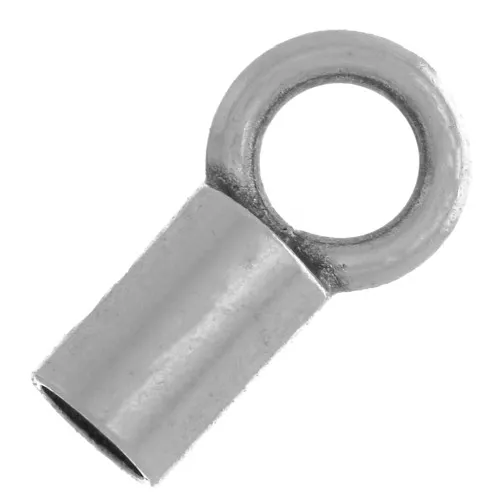 Cord ends for 1.5mm cord - Antique silver plating x10