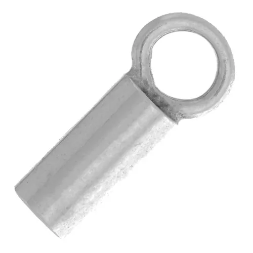 Cord ends for 1 mm cord - Antique silver plating x10