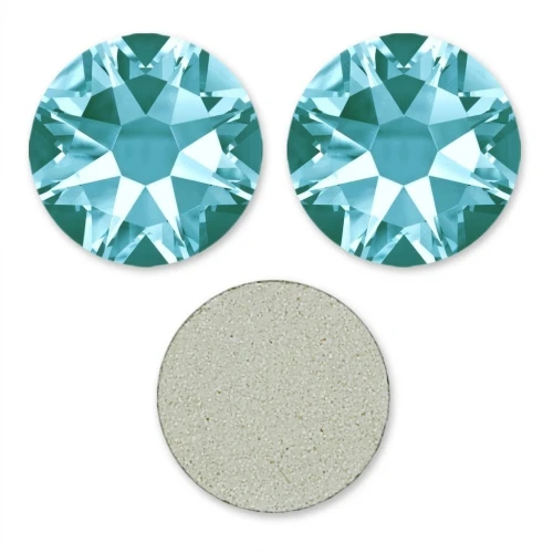 PureCrystal stick-on rhinestones 4mm Light Turquoise x36
