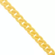 16mm Acrylic curb chain - Opaque yellow Mat x48cm