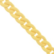 20mm Acrylic curb chain - Opaque Yellow Mat x48cm|raw }}