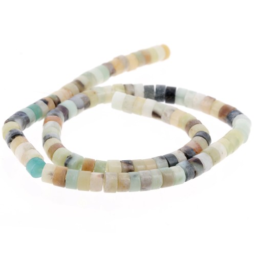 Heishi gemstone beads 6x3 mm - African Amazonite x37cm
