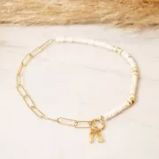 Heishi gemstone beads 6x3 mm - Peach Moonstone x38cm