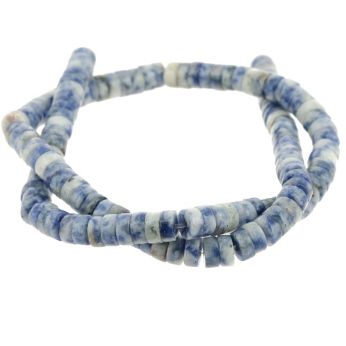 Heishi gemstone beads 6x3 mm - Sodalite x38cm