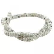 Heishi gemstone beads 6x3 mm - Tianshan Jasper x38cm