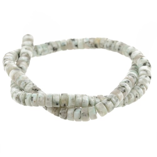 Heishi gemstone beads 6x3 mm - Tianshan Jasper x38cm
