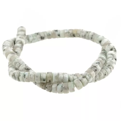 Heishi gemstone beads 6x3 mm - Tianshan Jasper x38cm