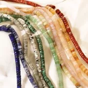 Heishi gemstone beads 6x3 mm - Tianshan Jasper x38cm