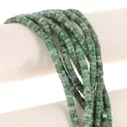 Heishi beads dyed gemstone 6x3mm African Turquoise Jasper x38cm