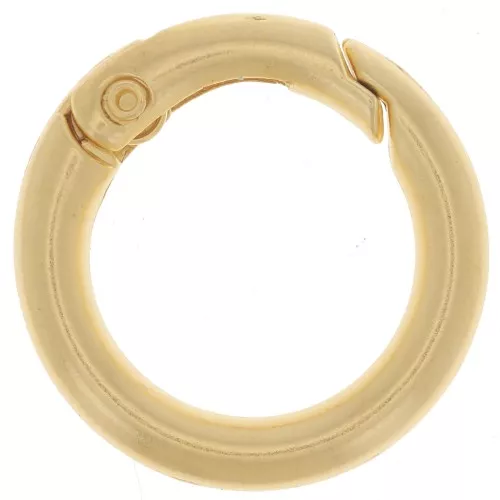 Round Lobster Clasp 24.5 mm - Fine gold plated x1