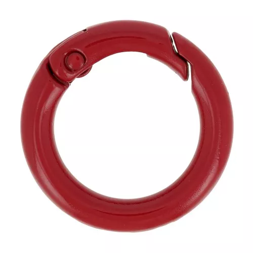 20mm Round Lobster Clasp - Red x1