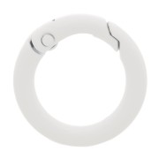 20mm Round Lobster Clasp - White x1|raw }}