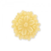 Resin cabochon flower 13mm Mat Yellow x1|raw }}