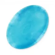 Spangled cabochon 25x18mm Turquoise x1