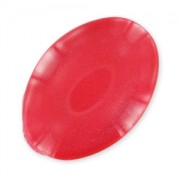 Spangled cabochon 25x18mm Red x1