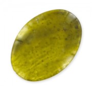 Spangled cabochon 25x18mm Khaki x1|raw }}