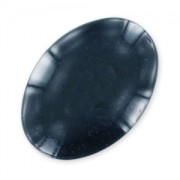Spangled cabochon 25x18mm Night Blue x1