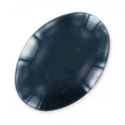 Spangled cabochon 25x18mm Night Blue x1